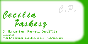 cecilia paskesz business card